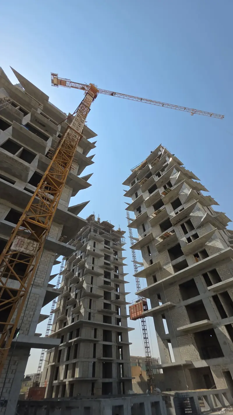 High-rise towers under construction in Riyadh